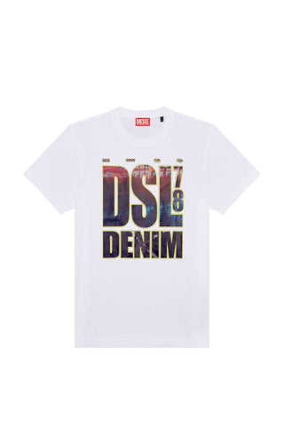 Diesel T-Diegor L7 Dsl Denim Print Tshirt