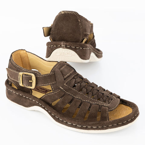 Omega Kgosi Midrid Suede Brown Sandals