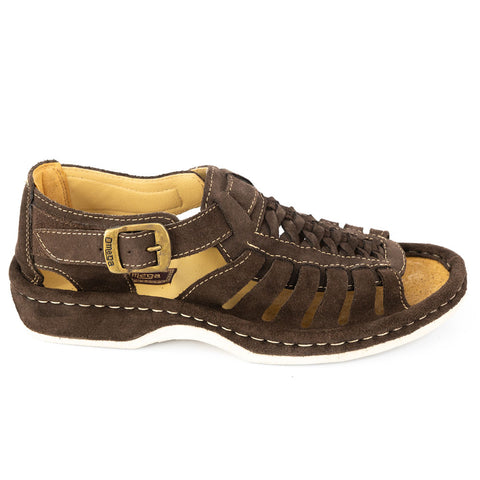 Omega Kgosi Midrid Suede Brown Sandals