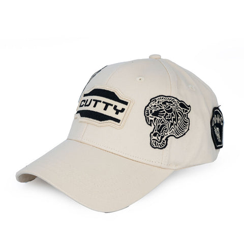 Cutty Triumph Curved Peak Cap – Natural / Off-White