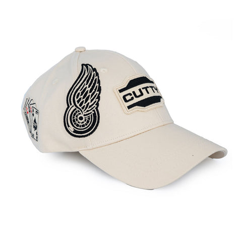 Cutty Triumph Curved Peak Cap – Natural / Off-White