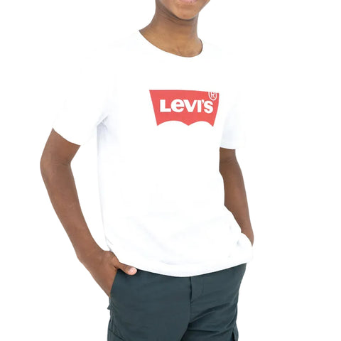 Levis Kids T-Shirt Batwings White And Red