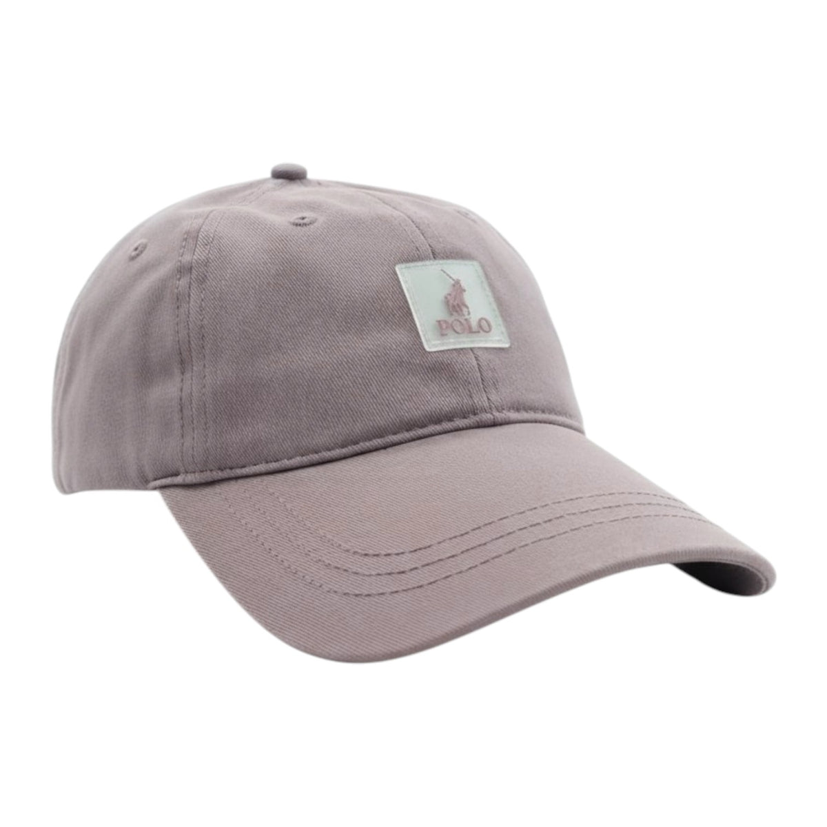 Polo 6 Panel Badge Peak Cap Burgundy – Adjustable Cotton Baseball Cap
