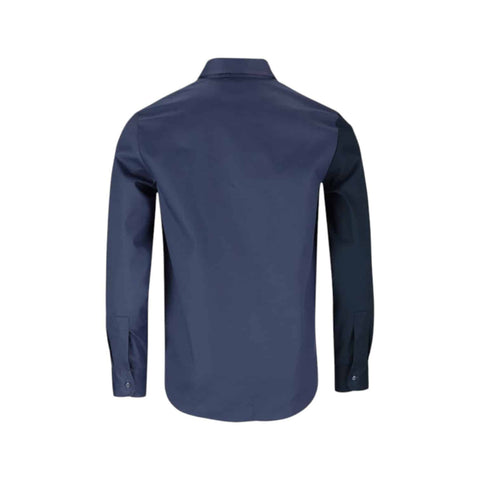 Dickies Brookfield Colour Block LS Shirt Navy/Airforce
