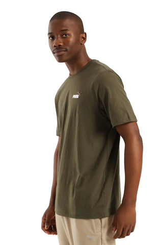 Puma T-Shirt Essential Small Logo Dark Olive