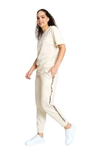 Puma Ladies Tracksuit Graphic Animal Cream