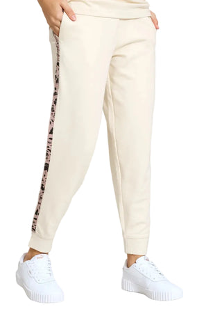 Puma Ladies Tracksuit Graphic Animal Cream