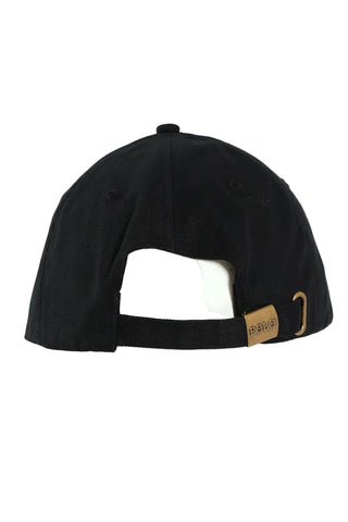 The Polo Structured Panel Cap Peak Black