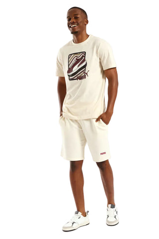Puma Shorts Ess 2 Colour Logo Cream