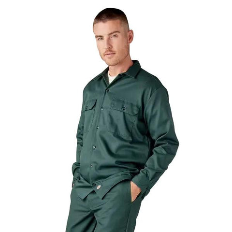 Dickies 847 Long Sleeve Shirt Emerald