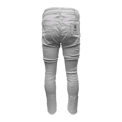 Vialli Scheletrico Skinny Gruoin Jeans | White
