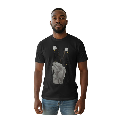 Vialli Lavaza Black Men’s T‑Shirt – Premium Cotton Tee
