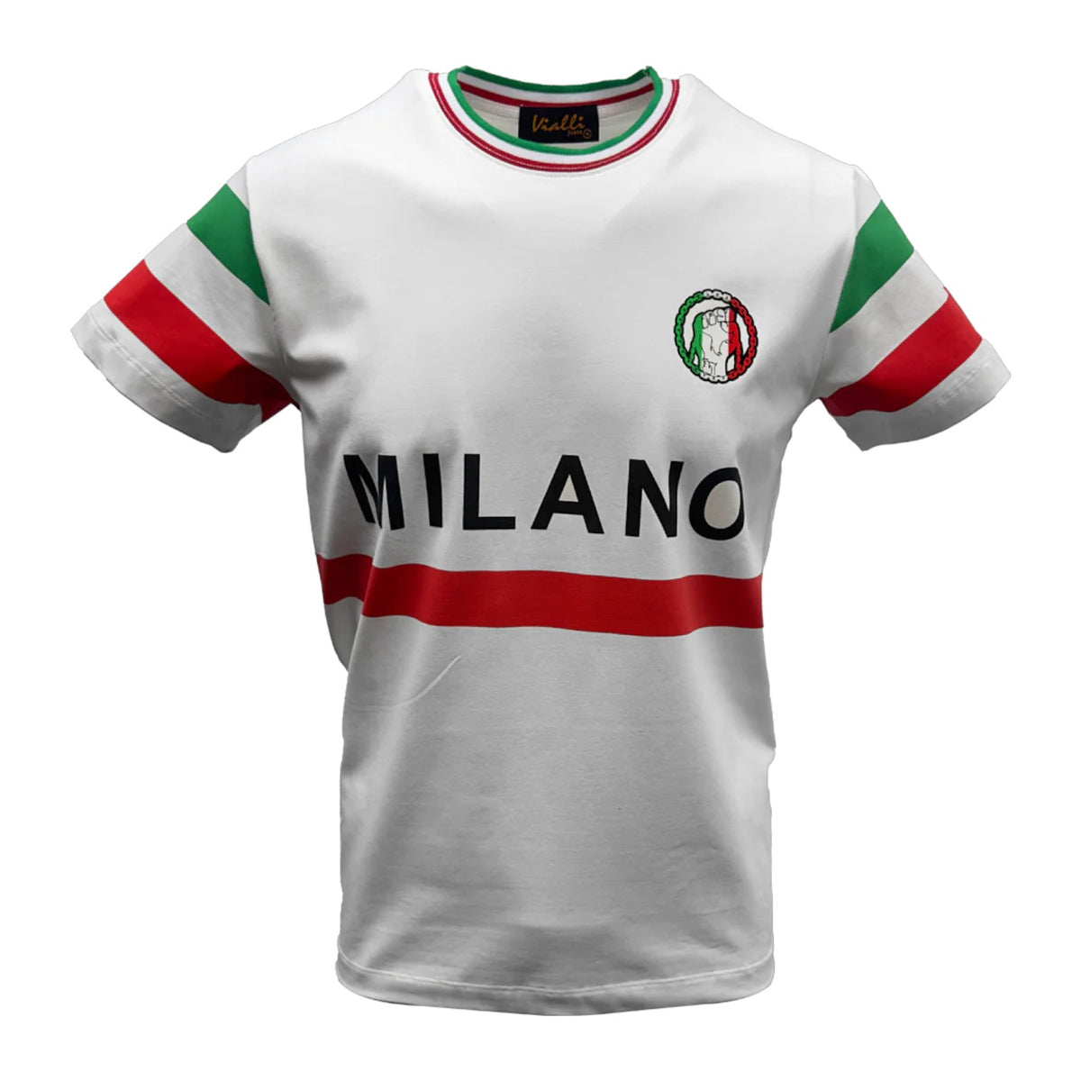 Vialli Leact White Men’s T‑Shirt – Premium Cotton Tee