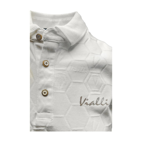 Vialli Leggo Golf Shirt | Off White - Stylish & Comfortable Golf Polo for Men