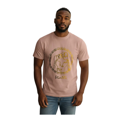 Vialli Leona Pink Men’s T-Shirt – Premium Vialli Jeans Tee