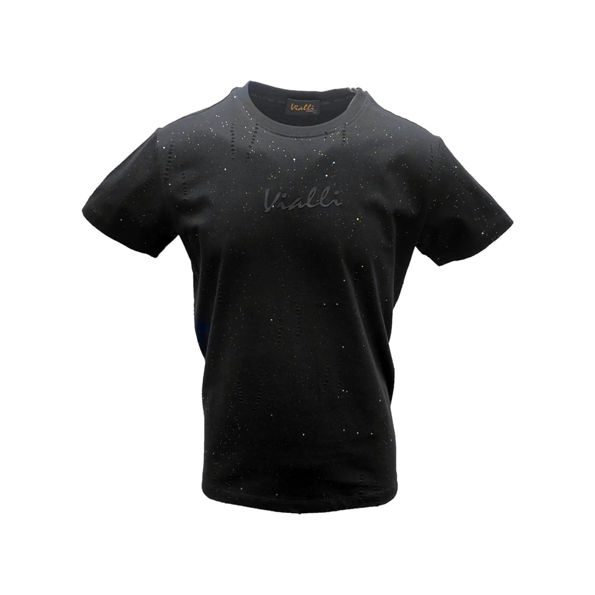 Vialli Lights Black Men’s T‑Shirt – Premium Vialli Jeans Tee