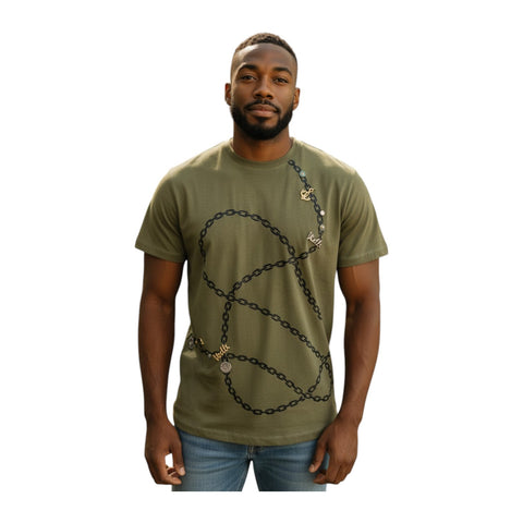Vialli Longy Green Men’s T‑Shirt – Premium Vialli Jeans Tee