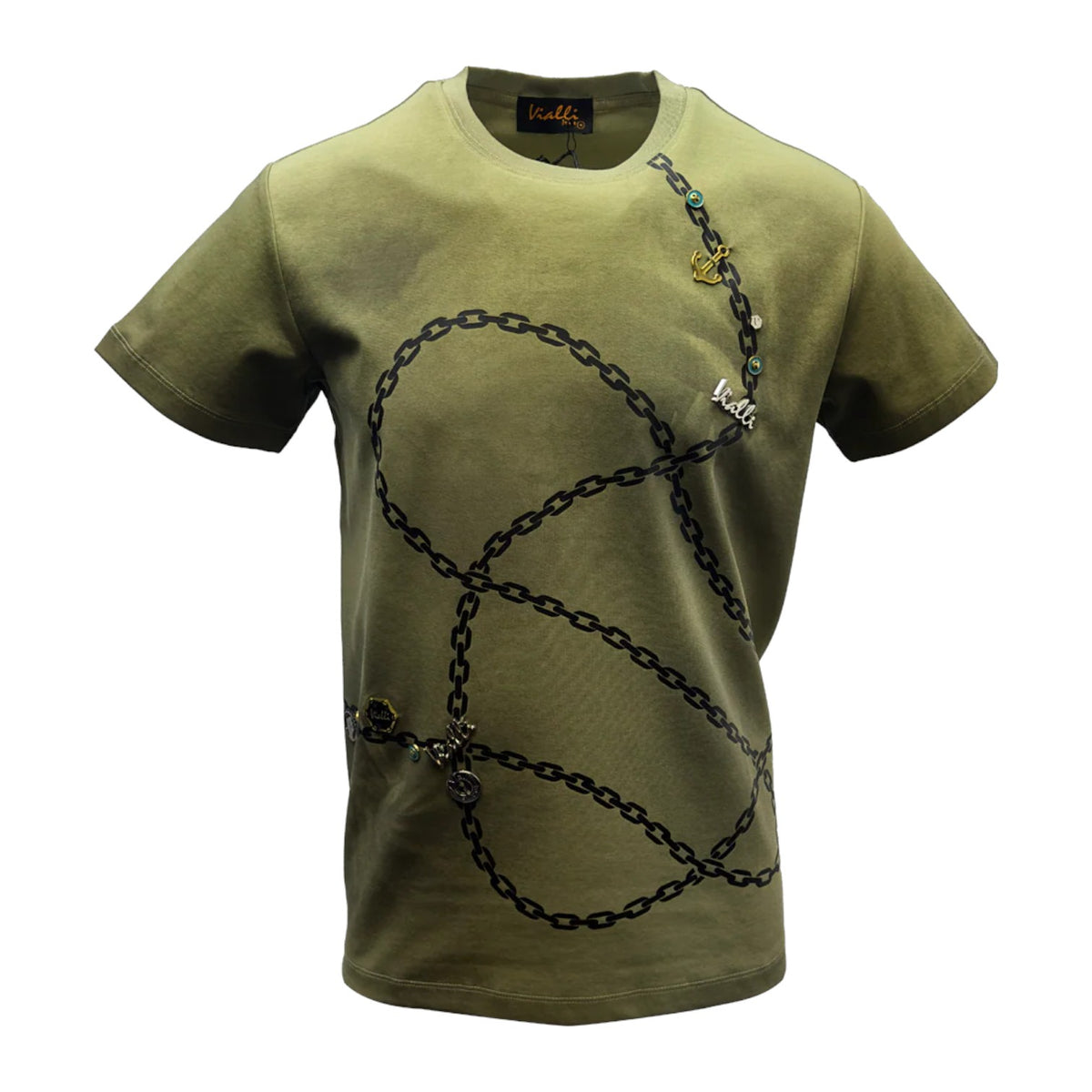 Vialli Longy Green Men’s T‑Shirt – Premium Vialli Jeans Tee