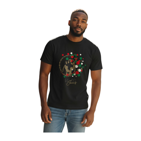 Vialli Lotsz Black Men’s T‑Shirt – Premium Cotton Streetwear Tee