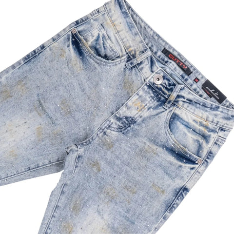 Cutty Jeans Fara Sparkly Washed Denim