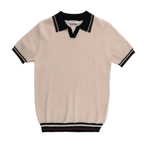 Jonathan D Golfer Knitted Natura Cream