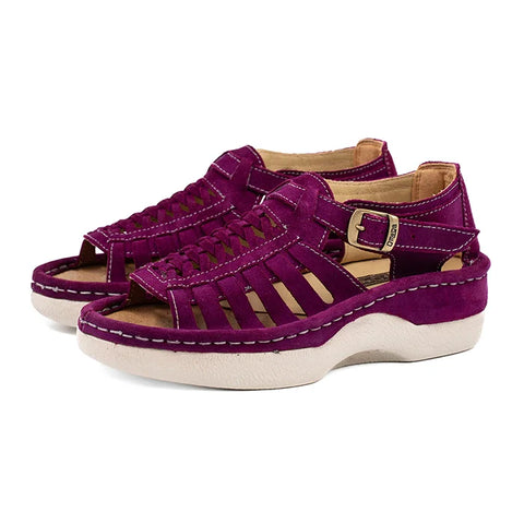 Ladies Omega Kgosi Suede Platform Fassie Sandals