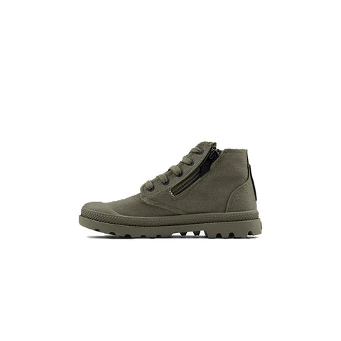 Palladium Kids Pampa Hi Olive