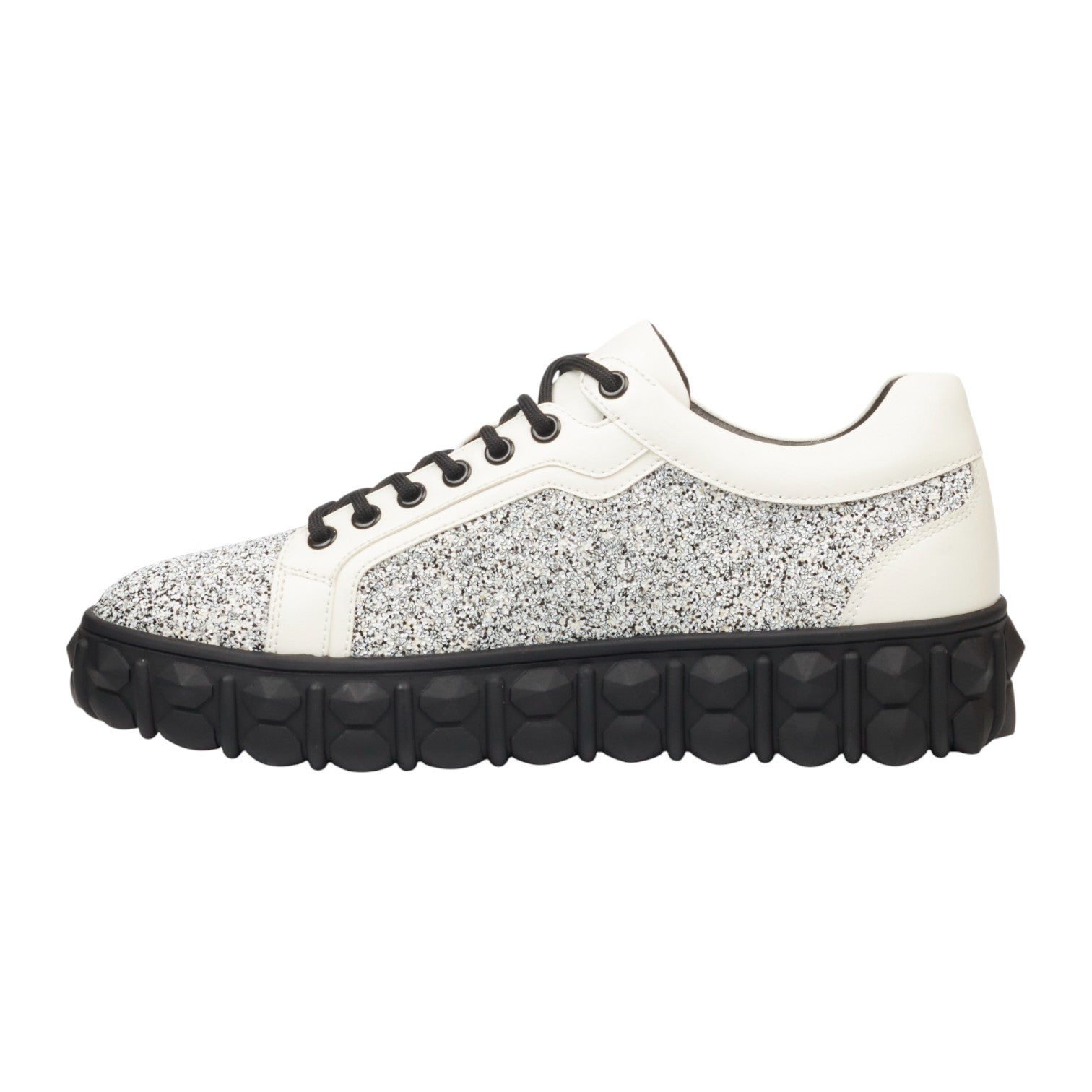 Mazerata Pigale 10 Rhinestone Sneakers – White