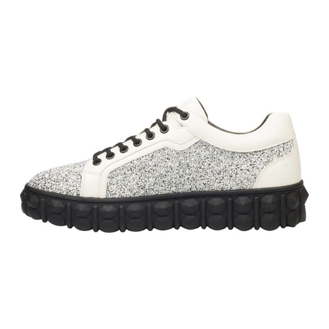 Mazerata Pigale 10 Rhinestone Sneakers – White
