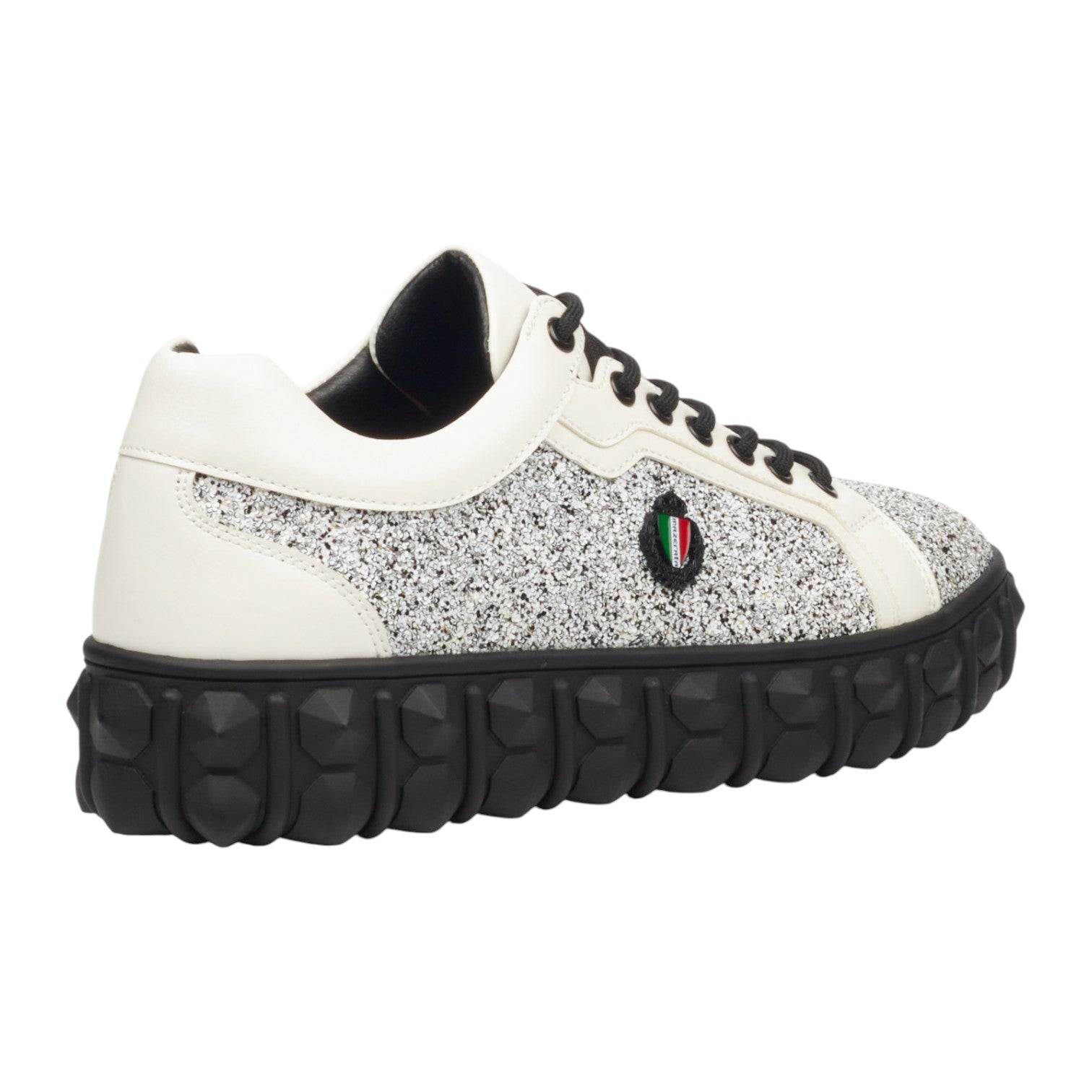 Mazerata Pigale 10 Rhinestone Sneakers – White