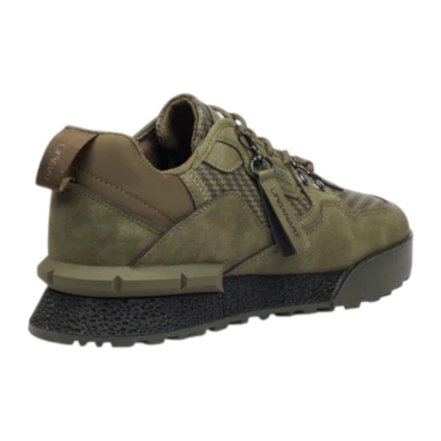 UrbanArt Play 3 Men’s Sneakers – Olive Faux Nubuck Streetwear Shoes