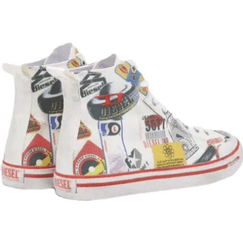 Diesel Ladies Shoes Printed White