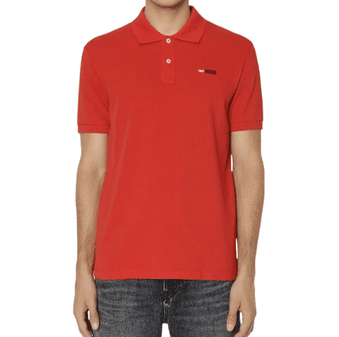 Diesel Golf Shirts Red
