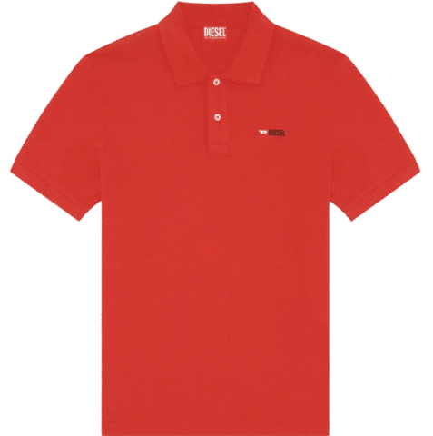 Diesel Golf Shirts Red