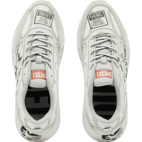 White Diesel Sneaker Sport Printed