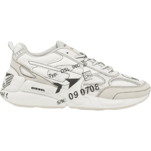 White Diesel Sneaker Sport Printed