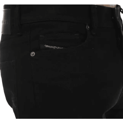 Slim Fit Jeans Black Diesel