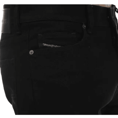 Slim Fit Jeans Black Diesel