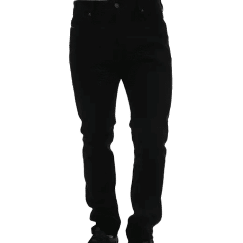 Slim Fit Jeans Black Diesel