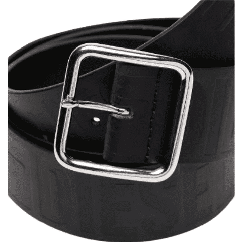 Diesel Cinto Diesel B-Illy-Ii All Over Print Belt | Black