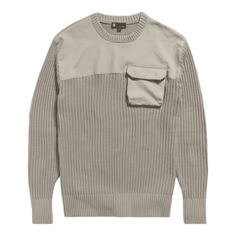 G Star Army Knitted Sweater Grey