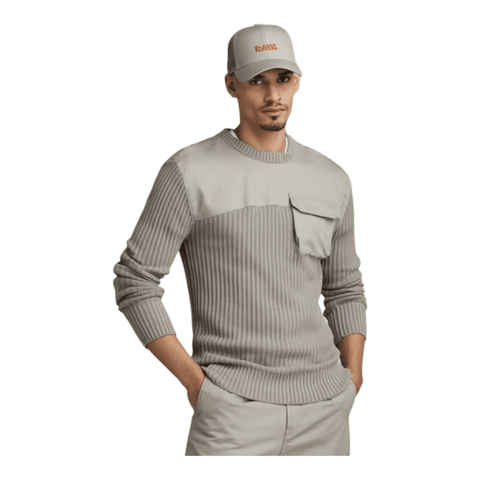 G Star Army Knitted Sweater Grey