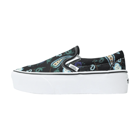 Vans Classic Slip-On Platform Paisley Bloom Multi Black
