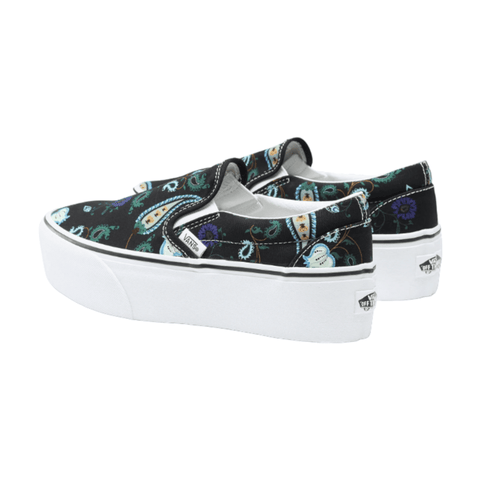 Vans Classic Slip-On Platform Paisley Bloom Multi Black