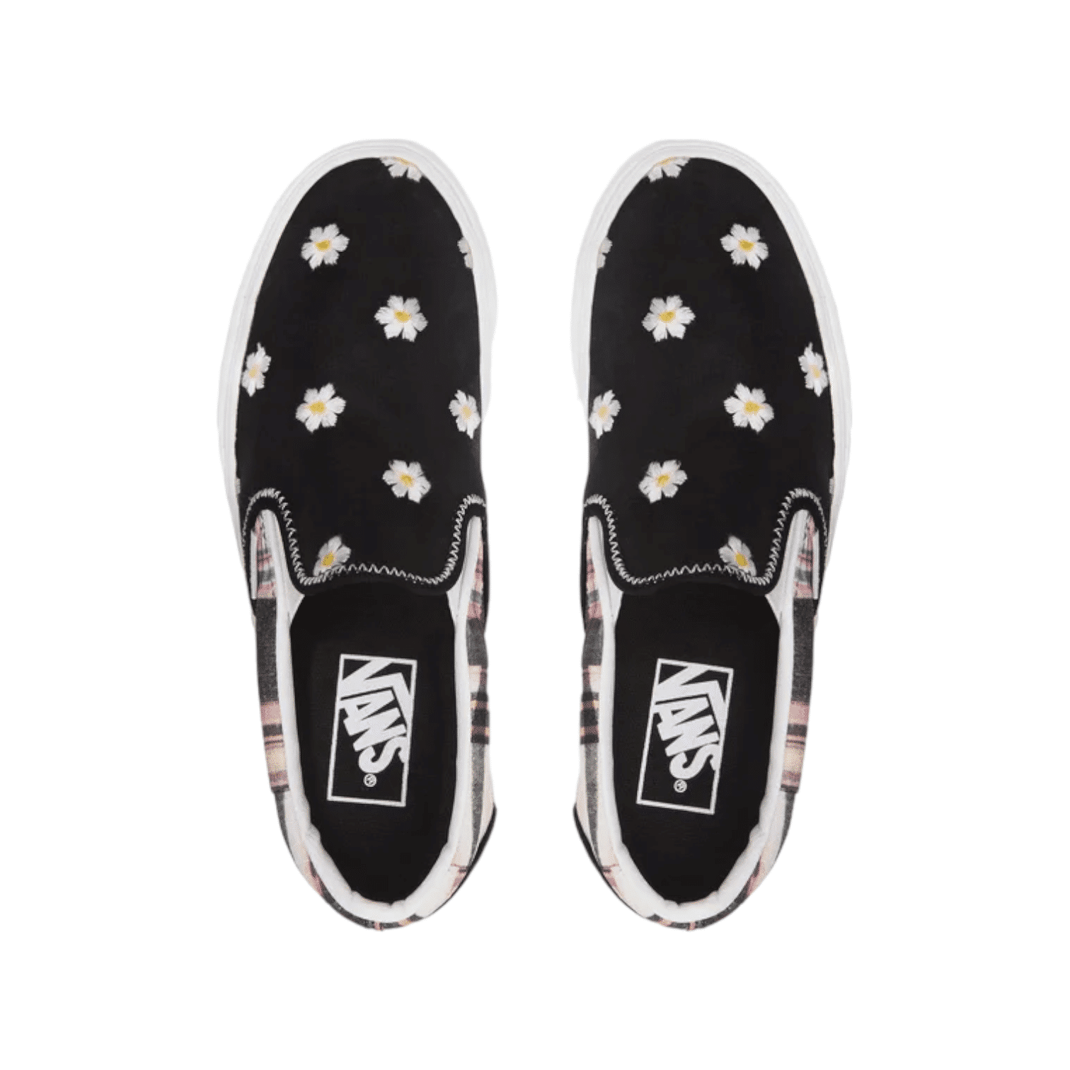 Vans Classic Slip-On Floral Plaid Patchwork