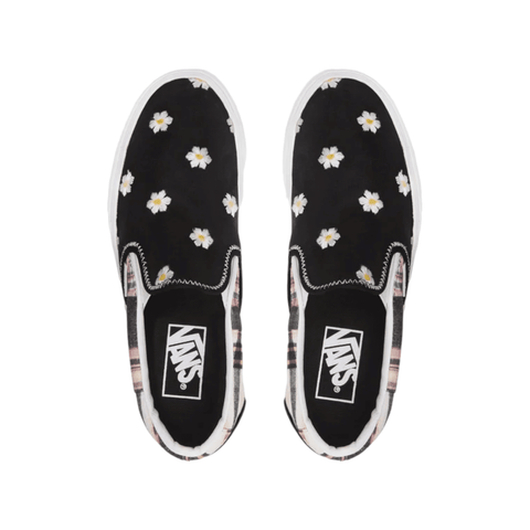 Vans Classic Slip-On Floral Plaid Patchwork