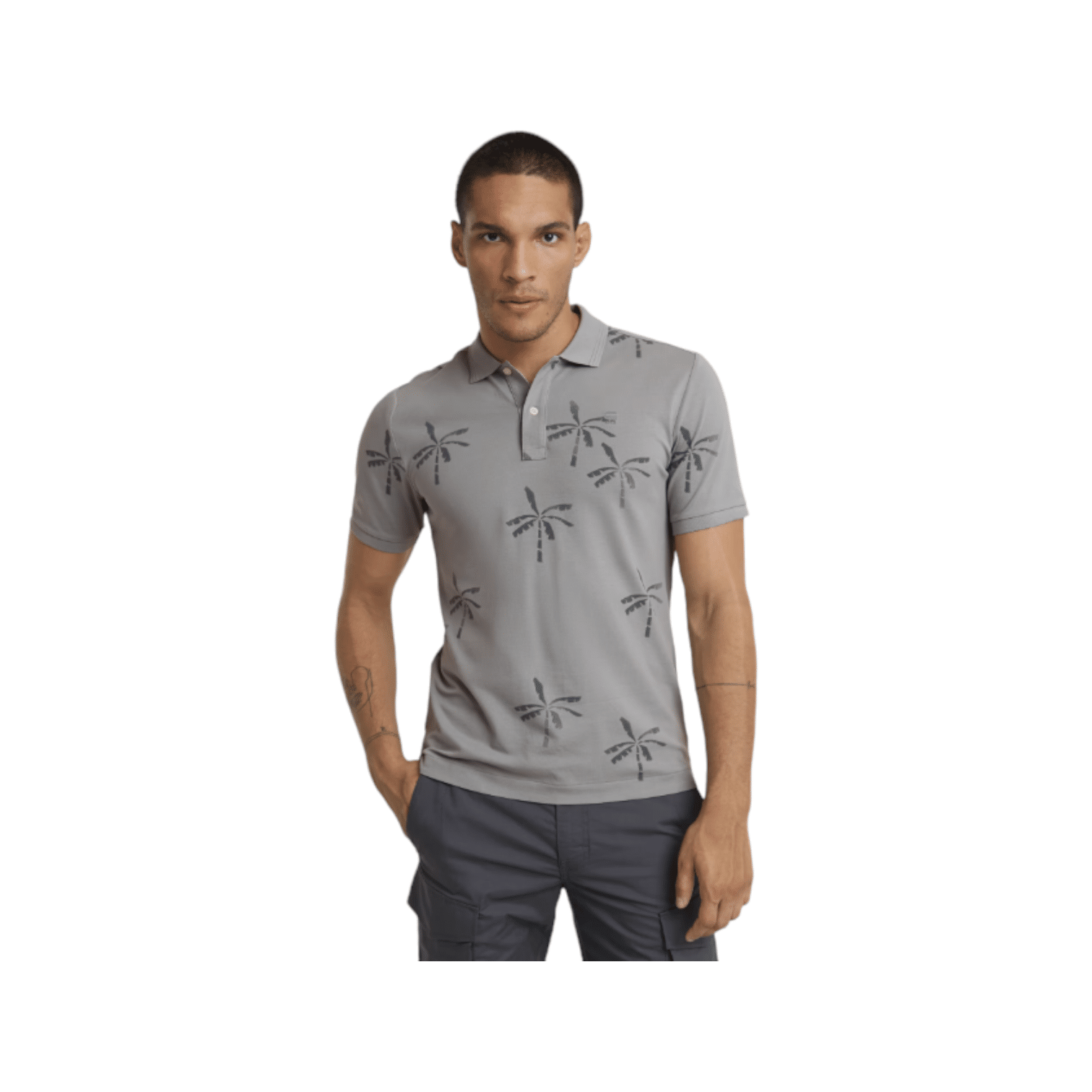 G Star Golfer Dunda Slim AO Polo S/S Grey