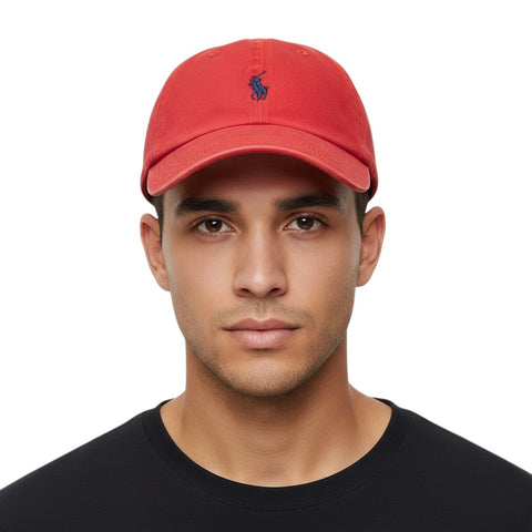 Polo Cap Classic 6 Panel Red
