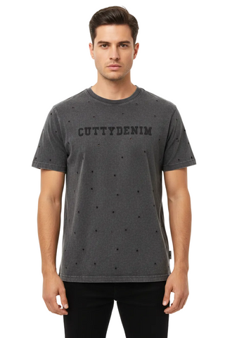 Cutty Crew CStefan Acid Wash Charcoal T-Shirt