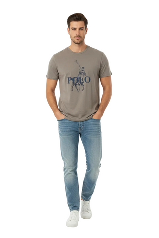 Polo T-Shirt Sketch Pony Taupe